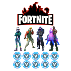 EMEL1103Z Fortnite imagine comestibila din zahar 29x20cm